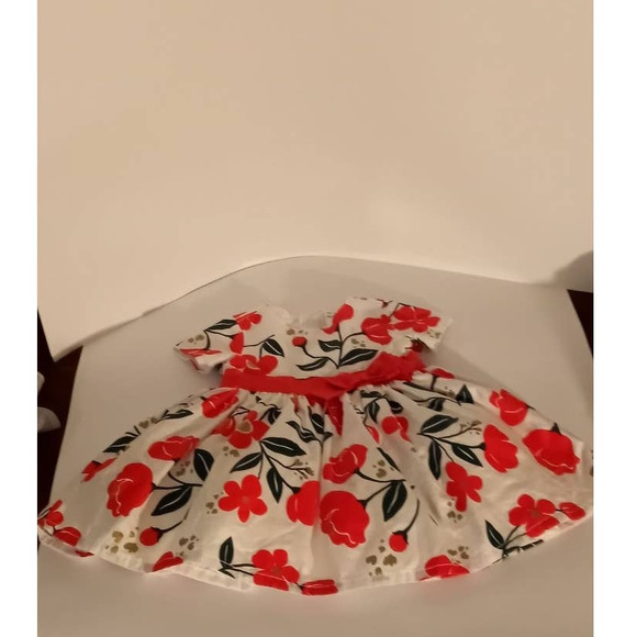 Carter's Baby Girls Formal Floral Red Dress 6M